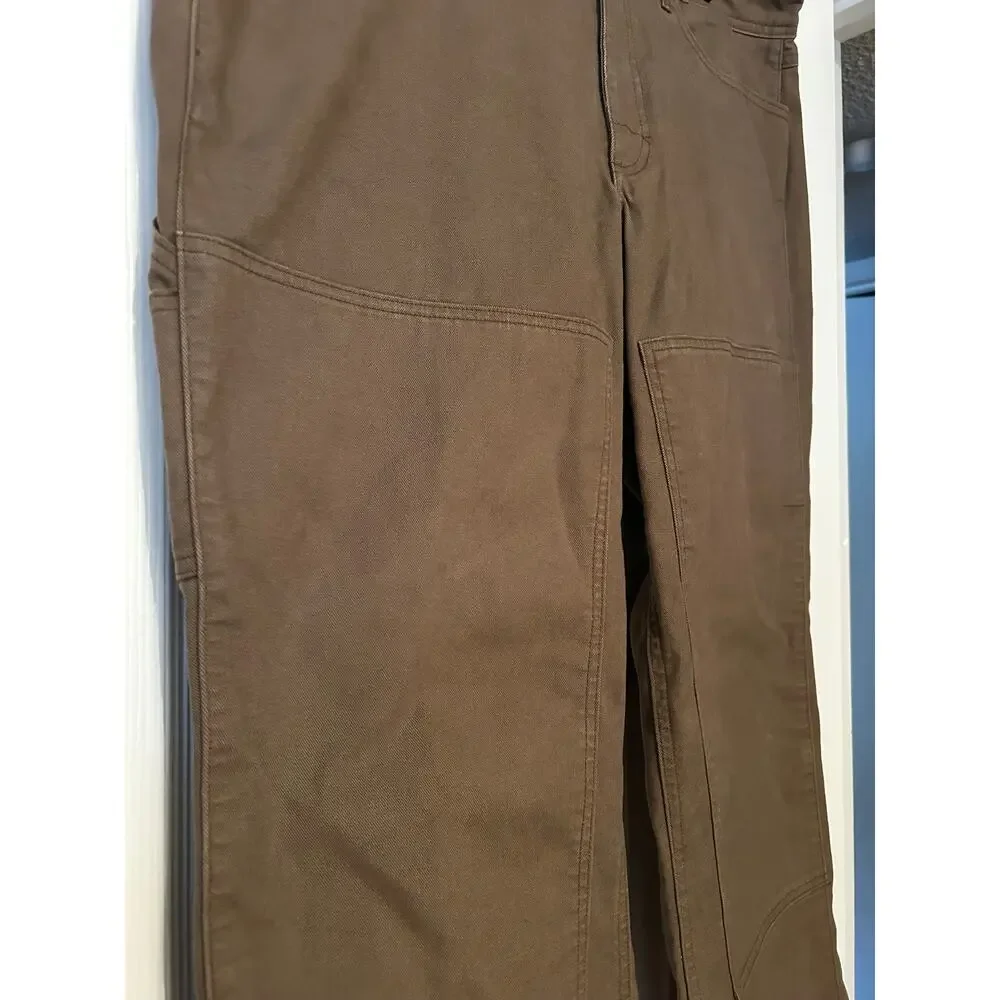 REI Co-op Men’s 38 Olive Brown Utility Carpenter Pants Double Knee 31 Inseam